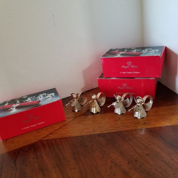 Twelve Regal silver plated style 8516.1 angel napkin holders - Picture 15 of 16